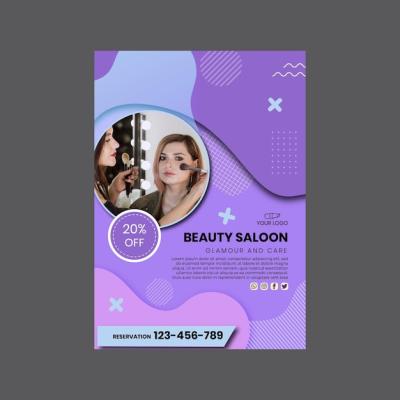 Beauty Salon Poster Print Template – Free Download