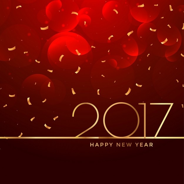 2017 New Year Celebration Background in Red Color – Free to Download