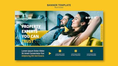 Real Estate Concept Banner Design – Download Free Stock Photo