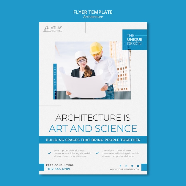 Architecture Project Flyer Template – Free Download, Download Free Stock Photo