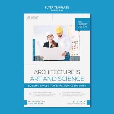 Architecture Project Flyer Template – Free Download, Download Free Stock Photo