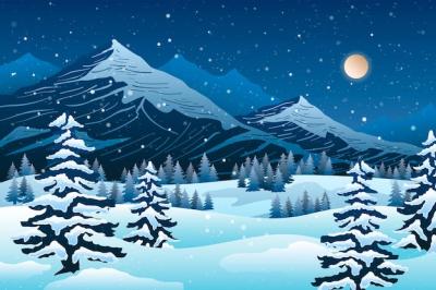 Chill Winter Landscape Wallpaper – Free Download