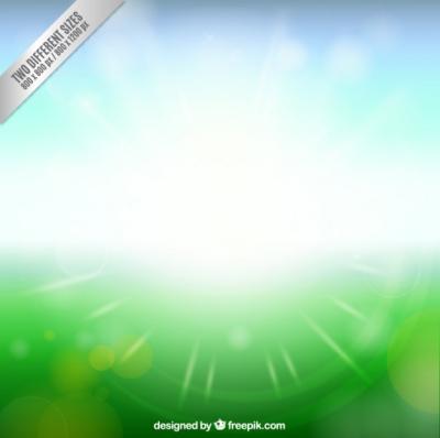 Vibrant Spring Background with Sunshine for Free Download