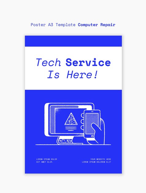 Computer Repair Template Design – Free Download