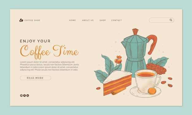 Coffee Shop Template Design – Free Download