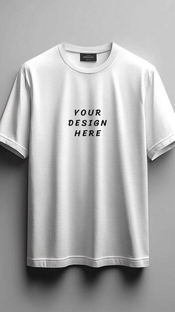 White Blank T-Shirt Mockup – Download Free Stock Photo