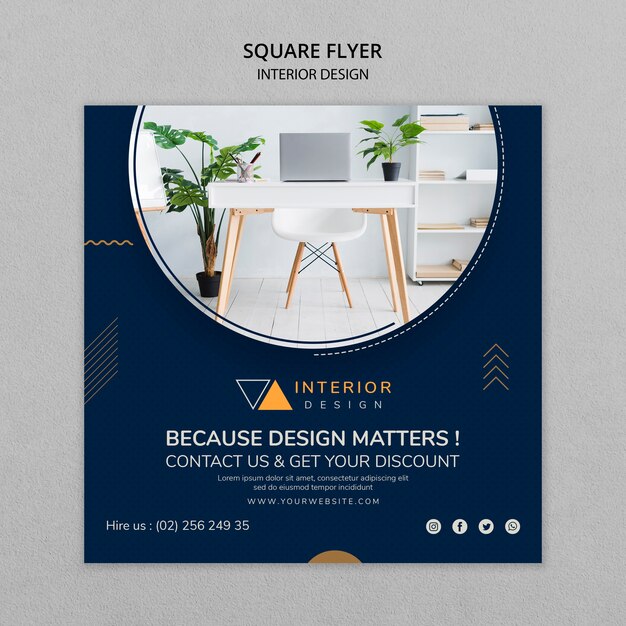 Interior Design Flyer Template – Free Download