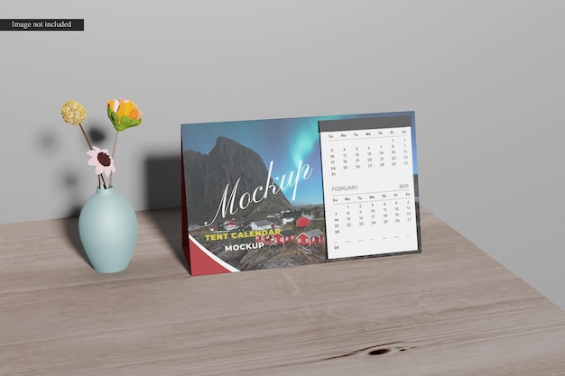 Tent Calendar Mockup – Free to Download, Free Stock Photo