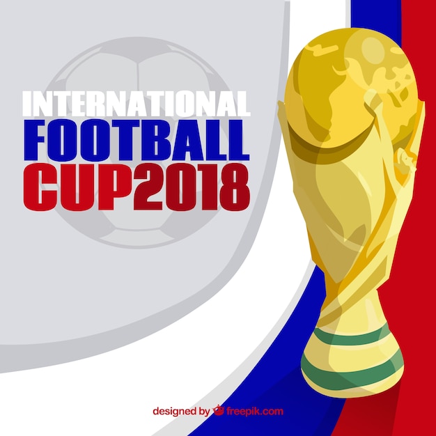 Football Cup Background Featuring Trophy – Free Download