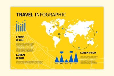 Travel Agency Infographic Vector Template – Free Download