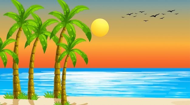 Nature Beach Ocean Coastal Landscape – Free Download