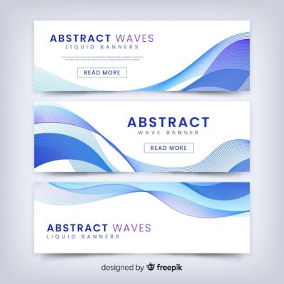 Abstract Waves Banners – Free Stock Photo, Download Free