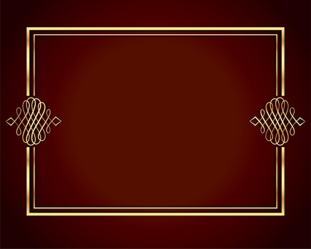 Luxury Golden Frame Design – Free Download