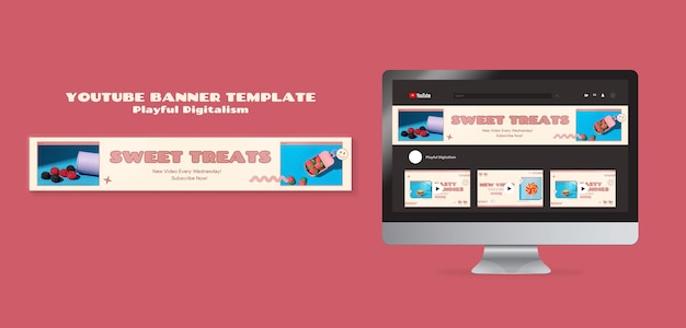 Candy Shop YouTube Banner – Free Download, Download Free Stock Photo