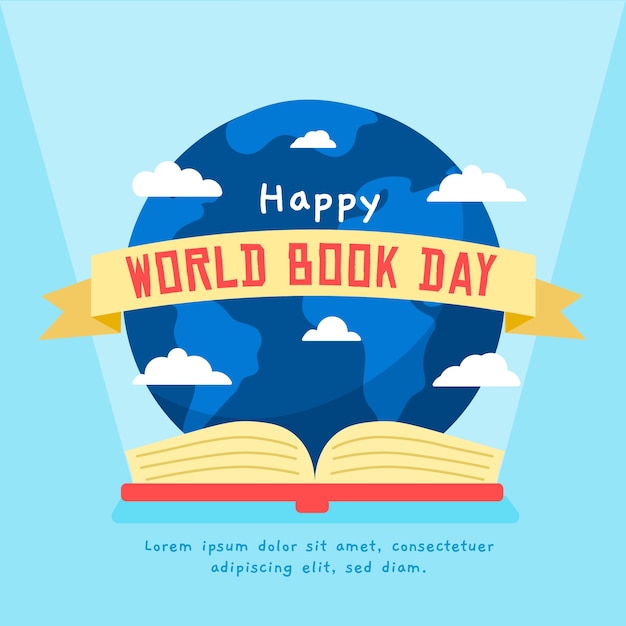 Happy World Book Day Background – Free Stock Photo for Download