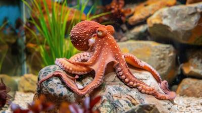 Octopus in Its Natural Habitat on the Seabed – Free Download