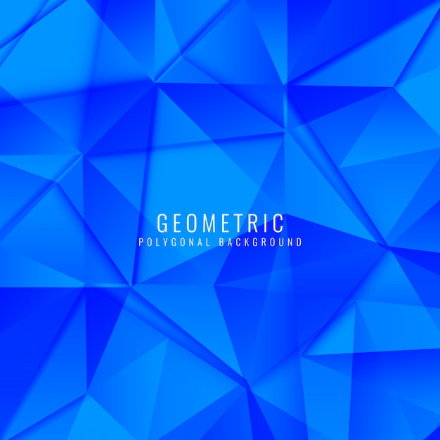 Blue Polygonal Geometric Background – Free Download