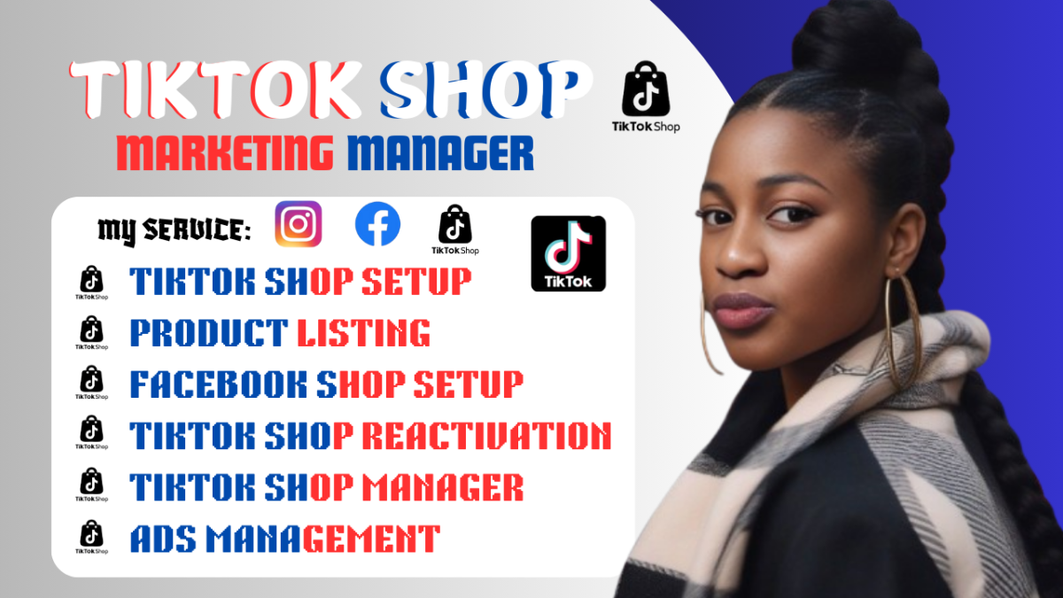 I Will Setup and Fix TikTok Shop Dropshipping, Facebook Shop, Instagram Shop, and TikTok Ads