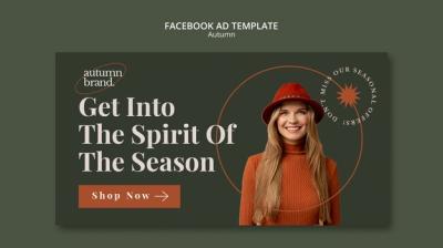 Autumn Sale Template in Flat Design – Free Download