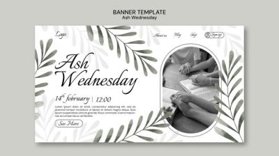 Ash Wednesday Celebration Landing Page – Free Download