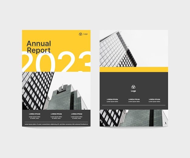 Annual Report Cover Template Design – Free Download