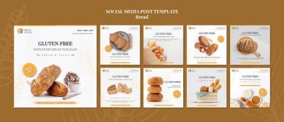 Bread Concept Social Media Post Template – Free Download