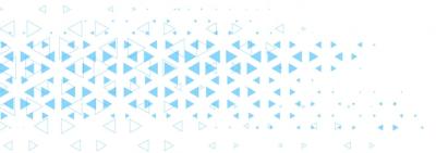 Abstract White Banner Featuring Blue Triangle Shapes – Free Download