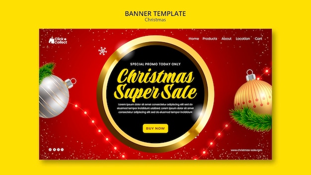 Christmas Celebration Landing Page Template – Free Download