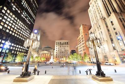 Historical Building Street View in Old Montreal – Free Download