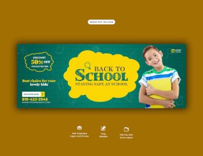 Back to School Facebook Cover Banner Template – Free to Download