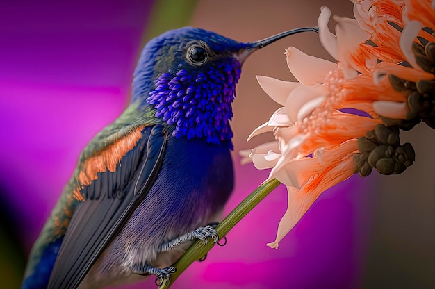 Hummingbird Feeding in Flower – Free Stock Photo, Download for Free