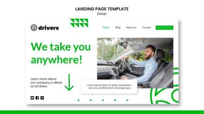 Driver Landing Page Template – Free Download