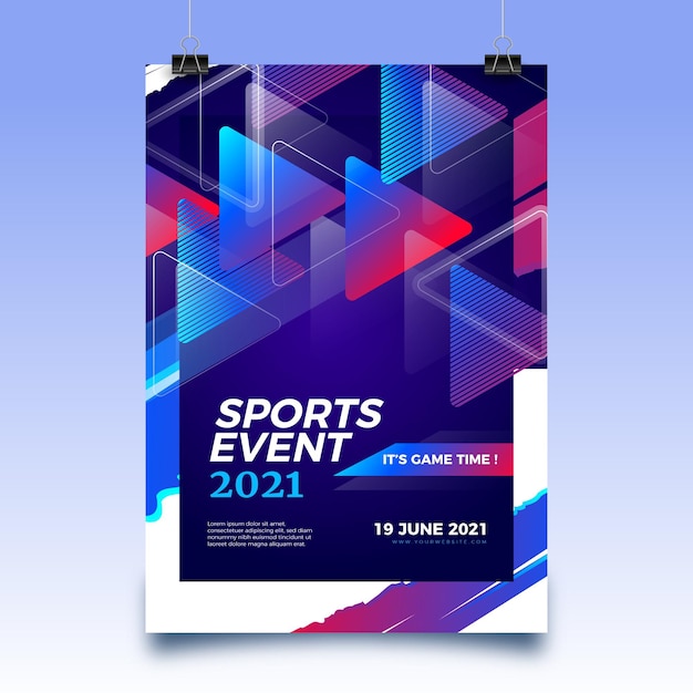 Sporting Event Poster Design – Free Download