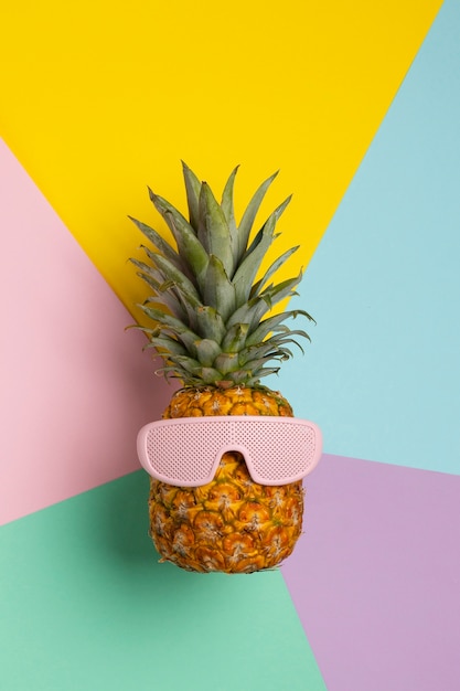 Cool Pineapple Fruit in Sunglasses – Free Stock Photo for Download