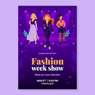 Fashion Week Invitation Template – Free Download