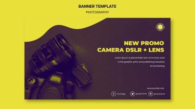 Photography Ad Banner Template – Free to Download