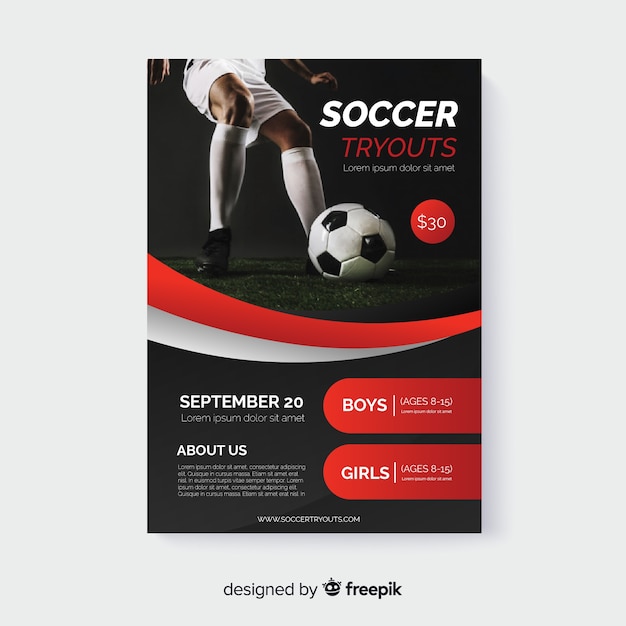 Sport Flyer Photo Template – Free Download