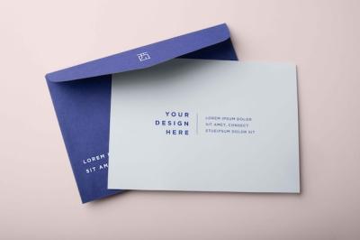 Basic Envelope Mockup Design – Free to Download