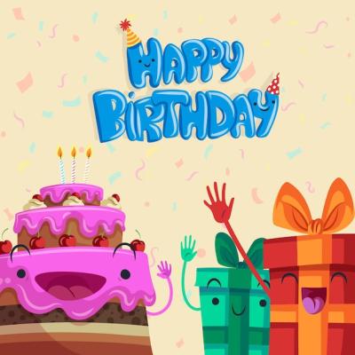 Hand Drawn Birthday Background for Free Download