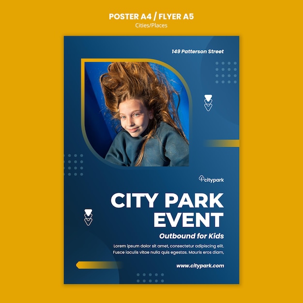 City Park Print Template – Free Stock Photo, Download for Free