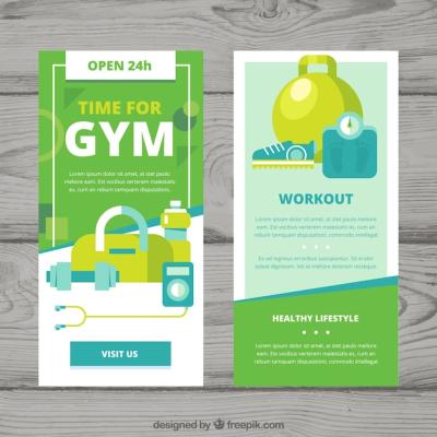 Green Gym Cover Template – Download Free Stock Photo