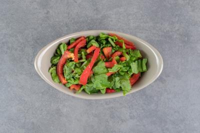 Bowl of Vegetable Salad on Marble Background – Free Download