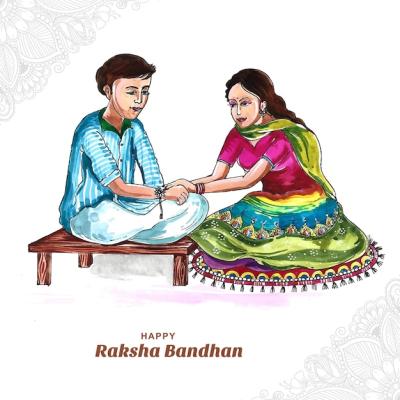 Happy Raksha Bandhan Festival Celebration Card Background – Free Stock Photo, Download for Free