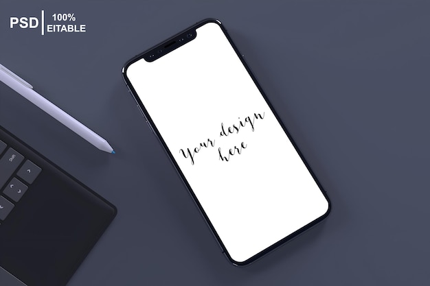 Mobile Phone Screen Mockup Template – Free Download