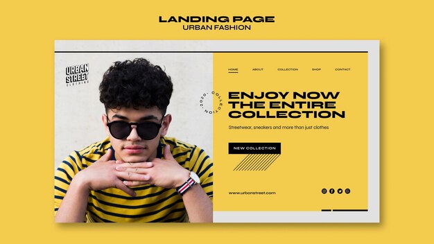 Urban Fashion Landing Page Template – Free Download