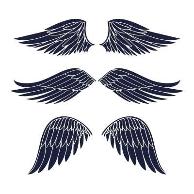 Flat Design Angel Wings Silhouette – Free Download