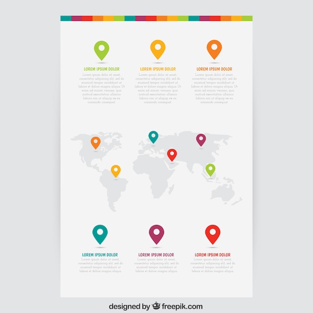 World Map Business Brochure – Free Download