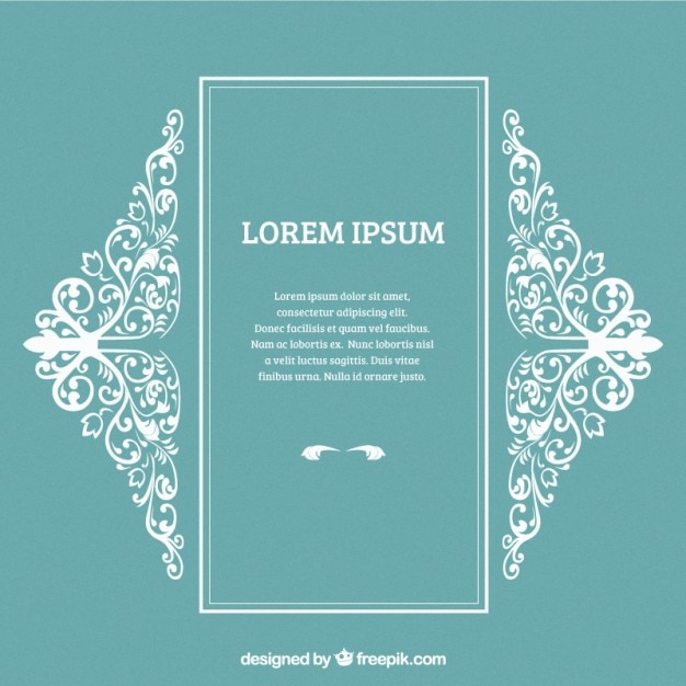 Ornamental Border Vector Template – Free Download