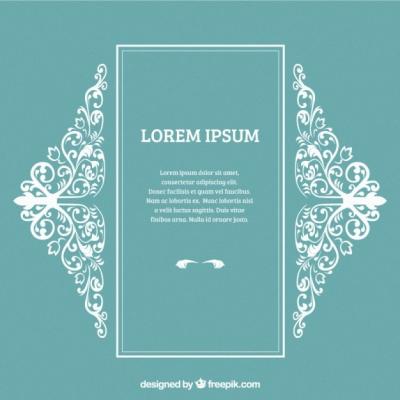 Ornamental Border Vector Template – Free Download