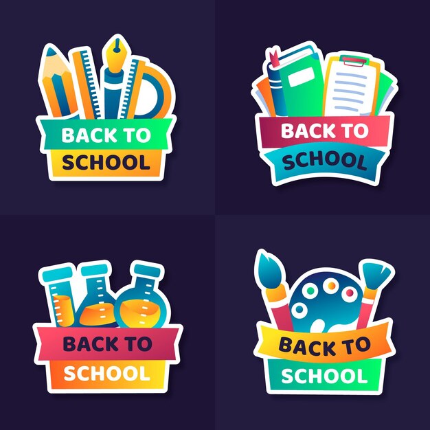 Back to School Badges Collection – Free Download